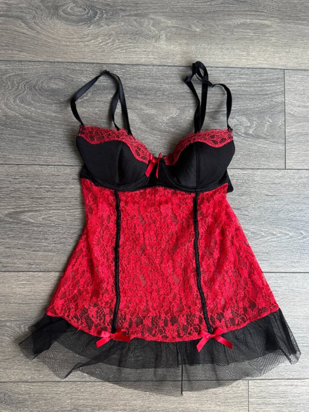 Rampage Intimates Black Vintage Top Size Small